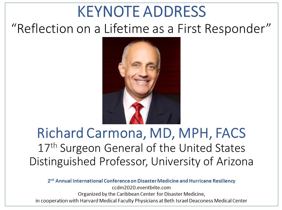 We're just one month away from the start of our annual conference. Join the CCDM and our keynote speaker Dr. Richard Carmona in Sint Maarten, March 26-29.