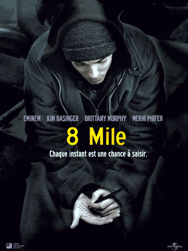 8 Miles, j'me suis enfin décidé à le regarder et franchement, il est excellent quoi, j'lui donne un bon 7.5/10, Eminem restera un des meilleurs du rap US de son temps et ça c'est une certitude.