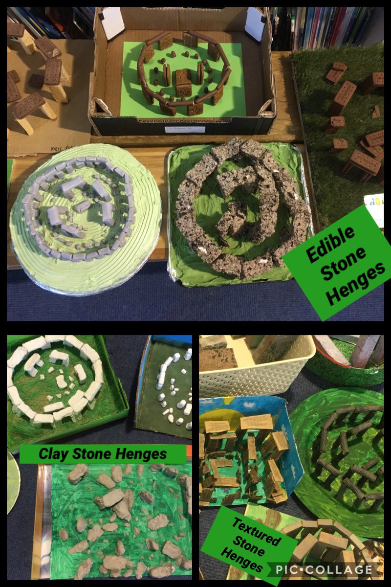 ArtColmore's tweet image. @Colmore_Junior 
Wow! What a treat we’ve had this week looking at all of year 3’s wonderful Stone Henges. Here’s some fabulous examples of 3R’s creations showing #creativity #globalandlocal Well Done everyone!