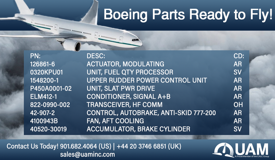 UAMINC's tweet photo. Our expert sales team is ready to ship this material to you! For more information, contact us at 901.682.4064 (US) | +44 20 3746 6851 (UK) | sales@uaminc.com

#Aviation
#UAM
#AviationParts
#Boeing
#Boeing777 https://t.co/XNMPuxOFd8