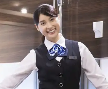 女性銀行員制服画像  / X