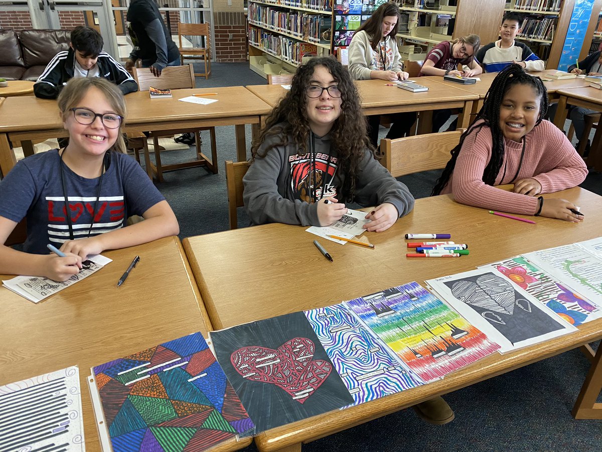 BowieMS_Library's tweet photo. #blackoutpoetry in the #BearDen @JBMS_Bears https://t.co/eHnCp2Q0VP