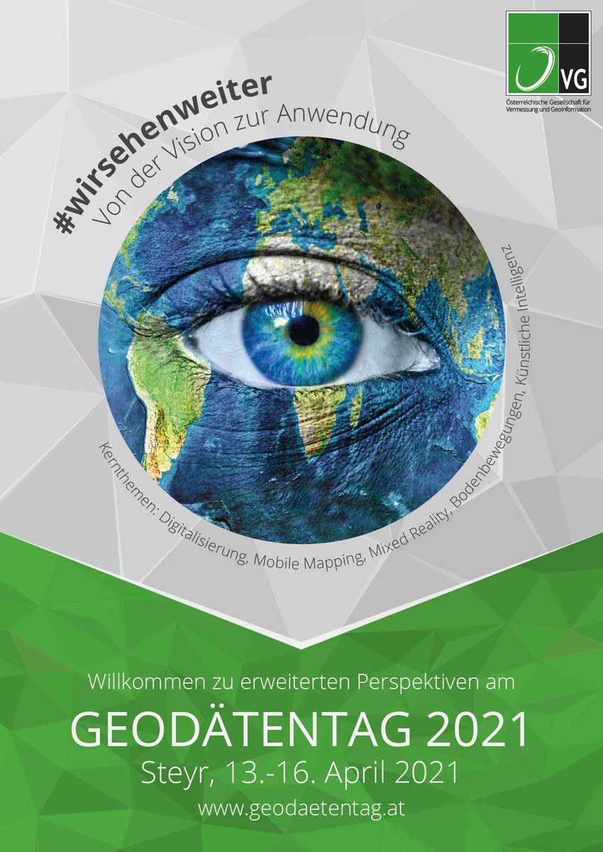 Das Plakat für den Geodätentag 2021 ist fertig!
#wirsehenweiter