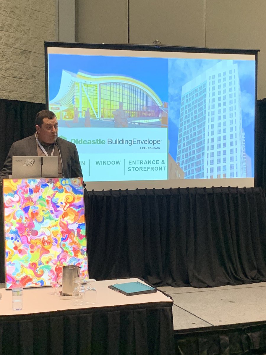 CSCToronto's tweet photo. Our last seminar of the day. Sperry Bilyea @sbilyea presenting at the #cscbuildingexpo on #biophilia, spnosored by @OldcastleBE https://t.co/lOMC1tGiSf