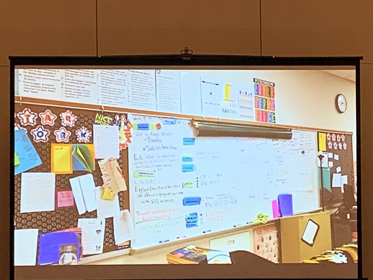 Building Engaging Student Environment <a href="/drrobertdillon/">Bob Dillon</a>  #Ideacon2020  step back and check out the visual noise in your classroom. Are there changes you can make?