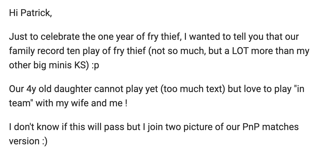 BFTrick's tweet photo. This is why I love creating things. #FryThief 🍟 https://t.co/7bEU1X7vt5