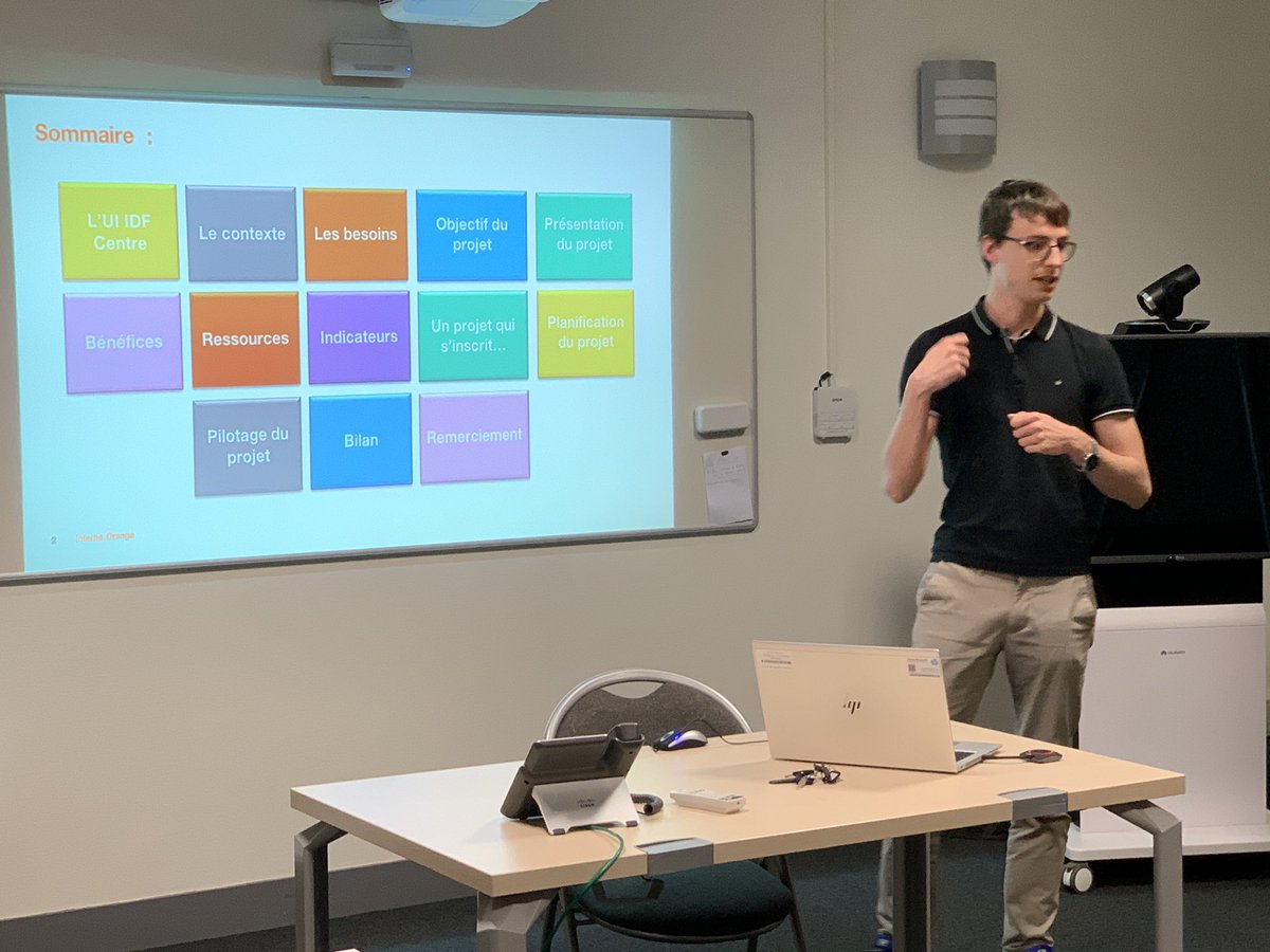 Pascal__Perrin's tweet photo. Journée #2 de restitution des projets du cursus de professionnalisation Orange-Cnam : Parcours Nouvel ABO. #UIIF_Centre  @Orange_EMT #ChallengeUP https://t.co/AGNxURlIP1