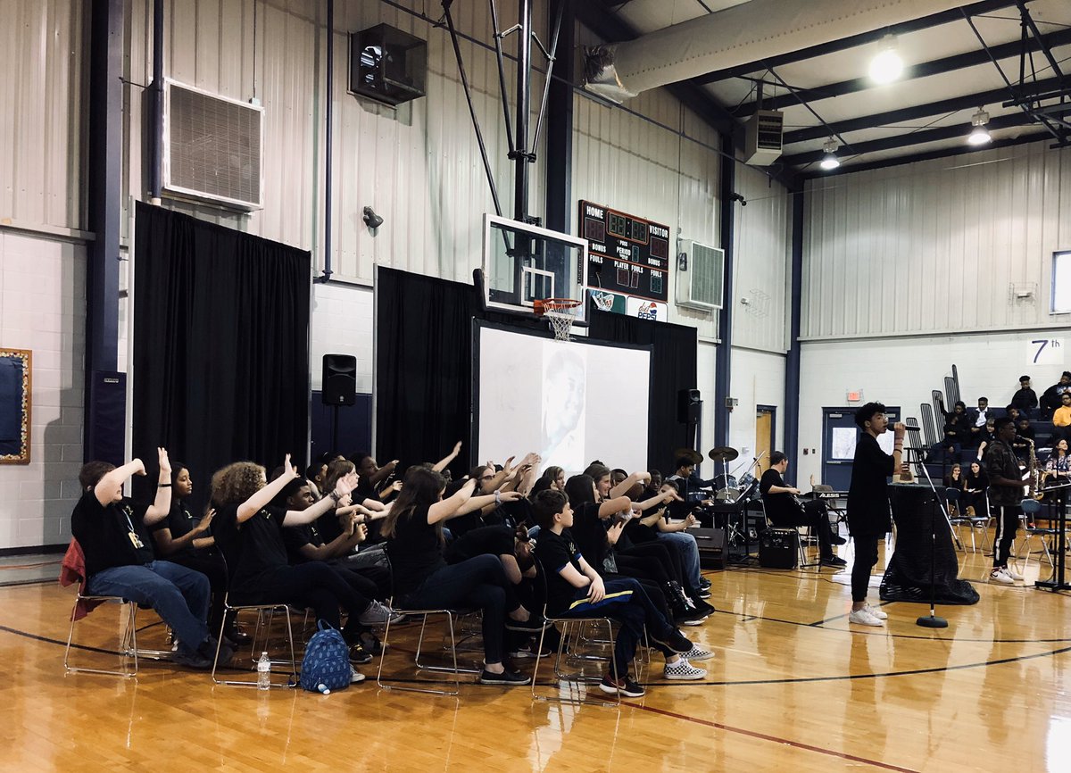 cmckeys's tweet photo. WJH Choir performing in the Black History Program! @WestLionsFCPS @suptking #gohuntyourdreams https://t.co/i2VKuBRxRJ