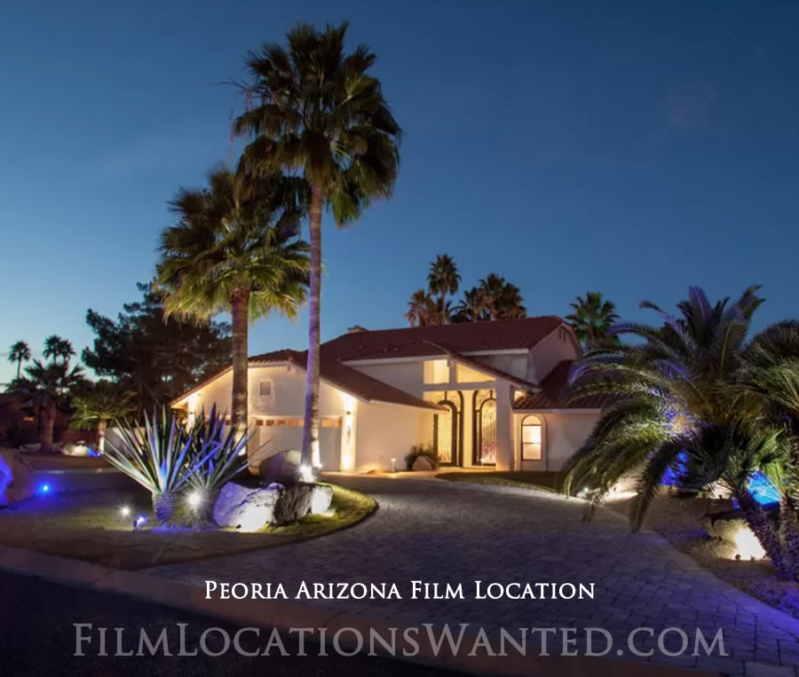 EPIC two story House Peoria AZ film, television and photography rental by owner. Stunning modern 3600 square foot house features: 4 bedrooms, 2 living-rooms, 2 Swimming Pools and more. #resortstylefilmlocations #filmlocationswanted #film #tv #television 
 filmlocationswanted.com/search-listing…