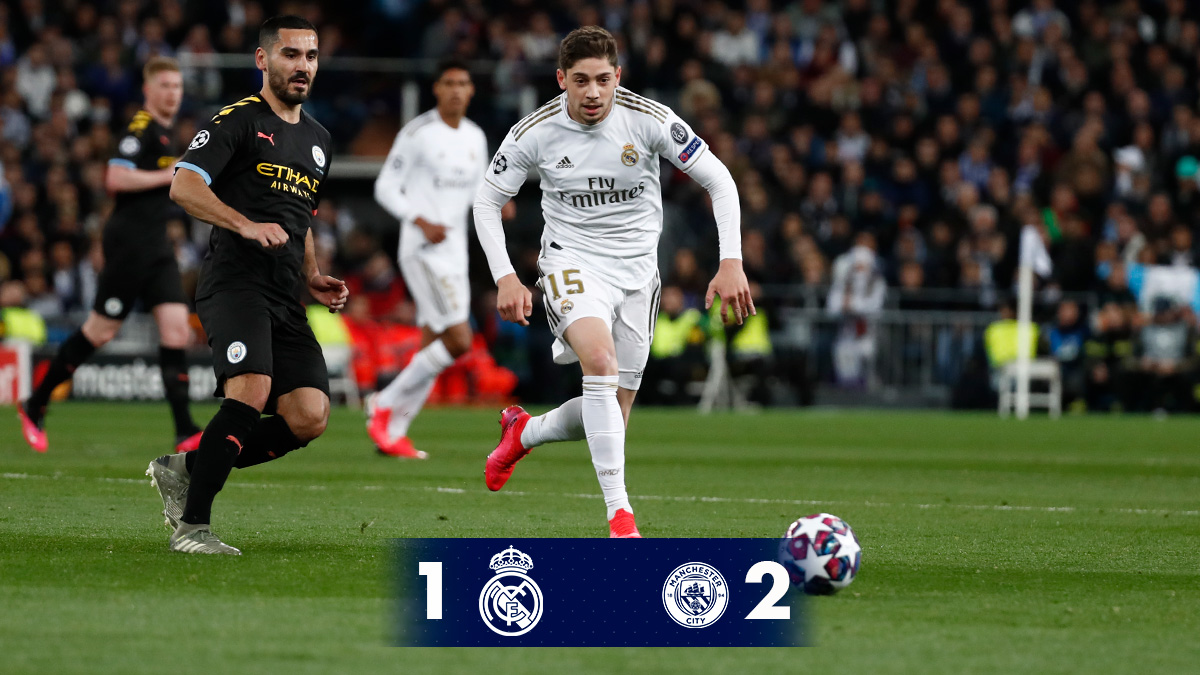 realmadriden's tweet image. 🏁 FT: @realmadriden 1-2 @ManCity
⚽ @isco_alarcon 60&apos;; Gabriel Jesús 78&apos;, De Bruyne (p) 83&apos;
#Emirates | #HalaMadrid