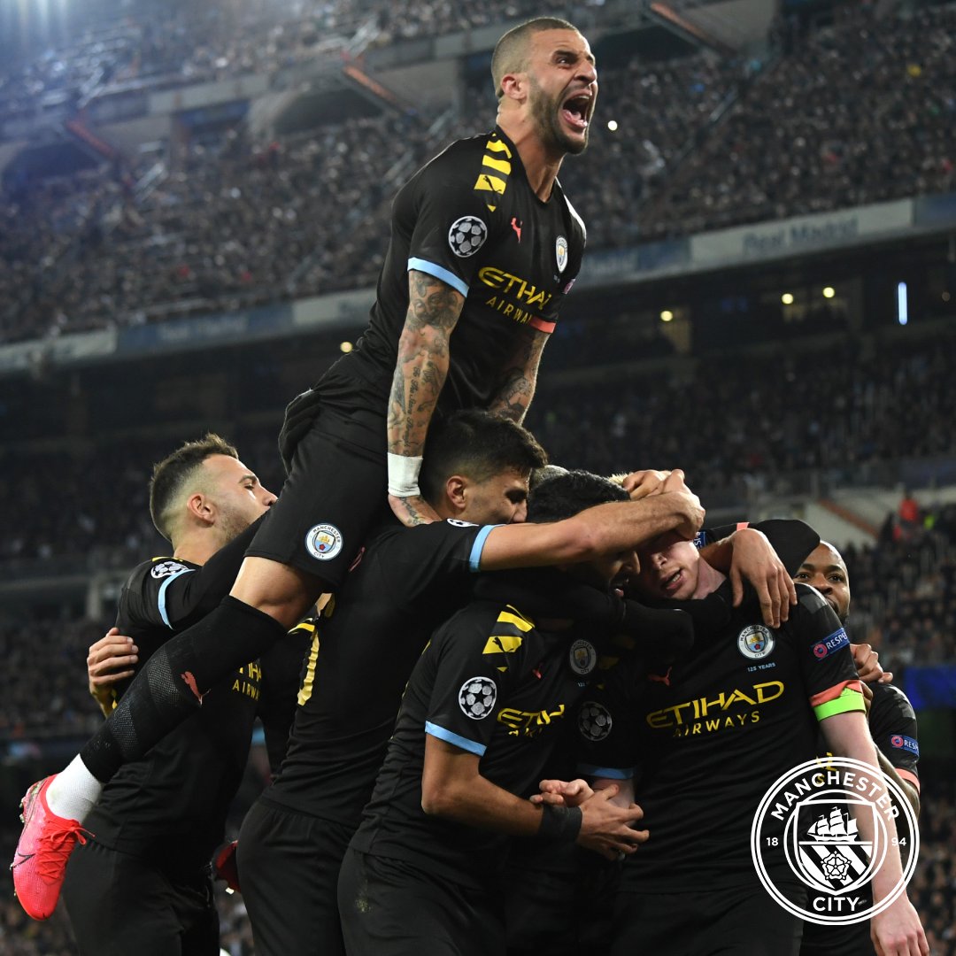 Right there...

That's the stuff.

⚪️ 1-2 🔵 #ManCity #UCL