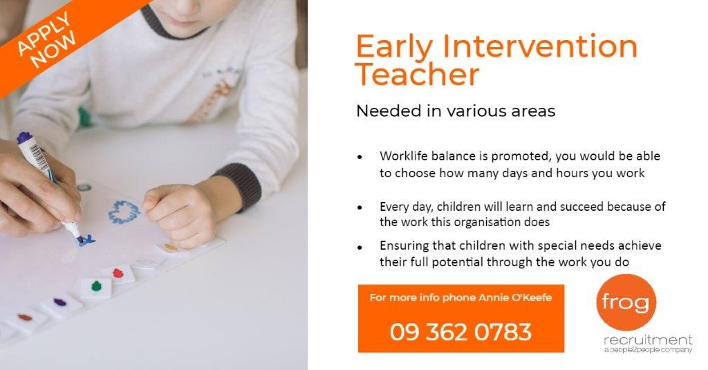 FrogRecruitment's tweet photo. #HOTJOBS Three new job opportunities 🐸 Speech Language Therapist - Early Intervention Teacher -Child Psychologist

Discover more here https://t.co/U4hDJstFaQ or contact Annie O'Keefe on 09 362 0783. https://t.co/ou3U0Q3cGI