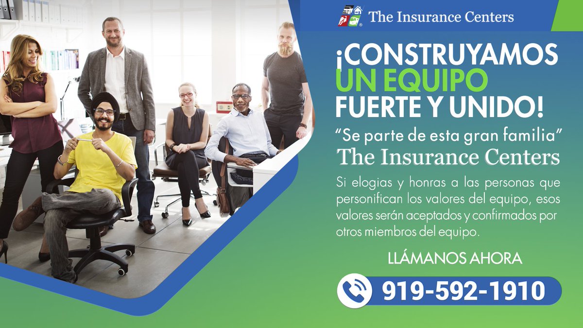 TheInsuranceCe1's tweet photo. Si desea crear una cultura de colaboración, intente adoptar una postura de humildad y concéntrese en cómo aprovechar las fortalezas de los demás.
Llámanos ahora: 919-592-1910
#TheInsuranceCenter #TrabajaConNosotros #LosCentrosDeSeguros #Seguros #TrabajaEnEquipo #buildateam https://t.co/d99DfAWDC1