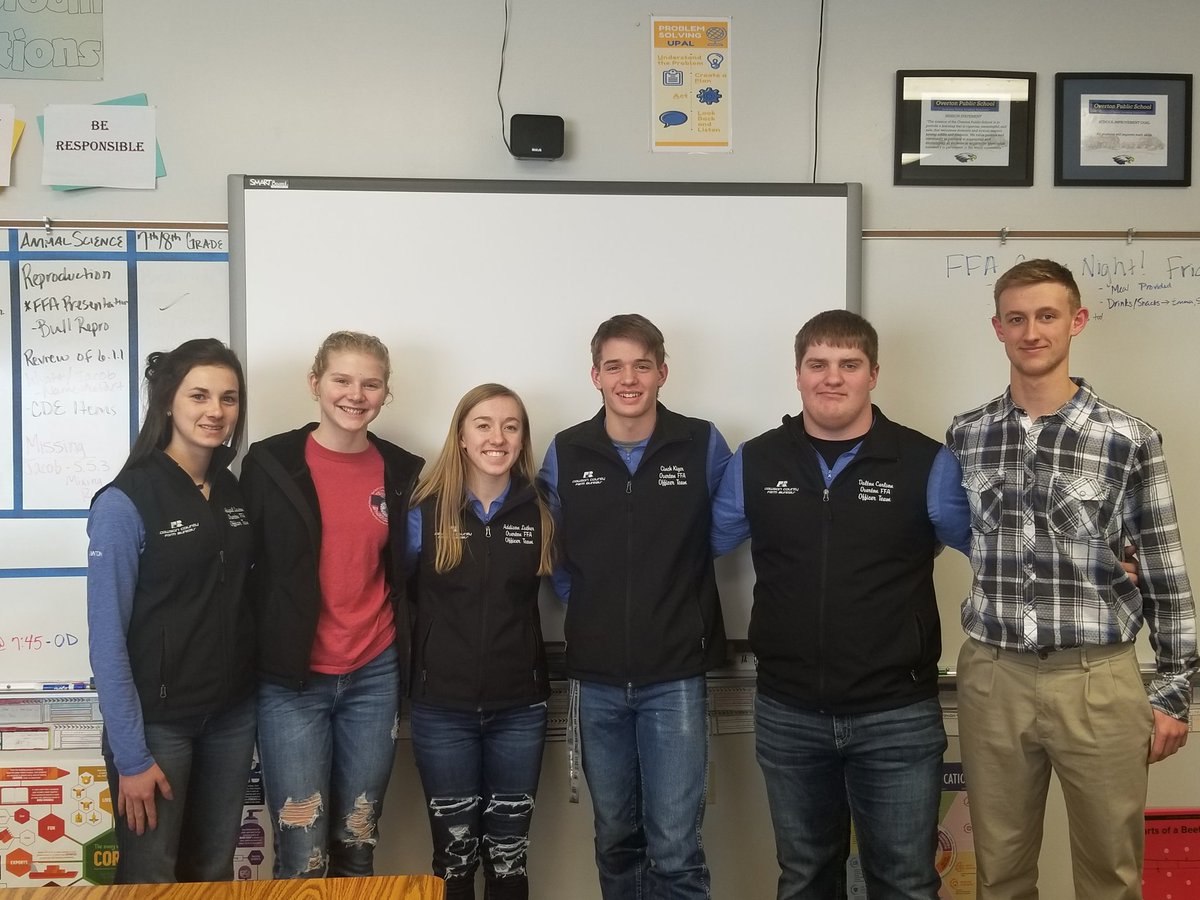 OvertonFFA's tweet photo. Happy FFA Week! Today I want to recognize our AMAZING officer team for all of their hard work they put into making our FFA Chapter Awesome! These 6 do some great work! 

#WeROverton https://t.co/35bHd4w6k7