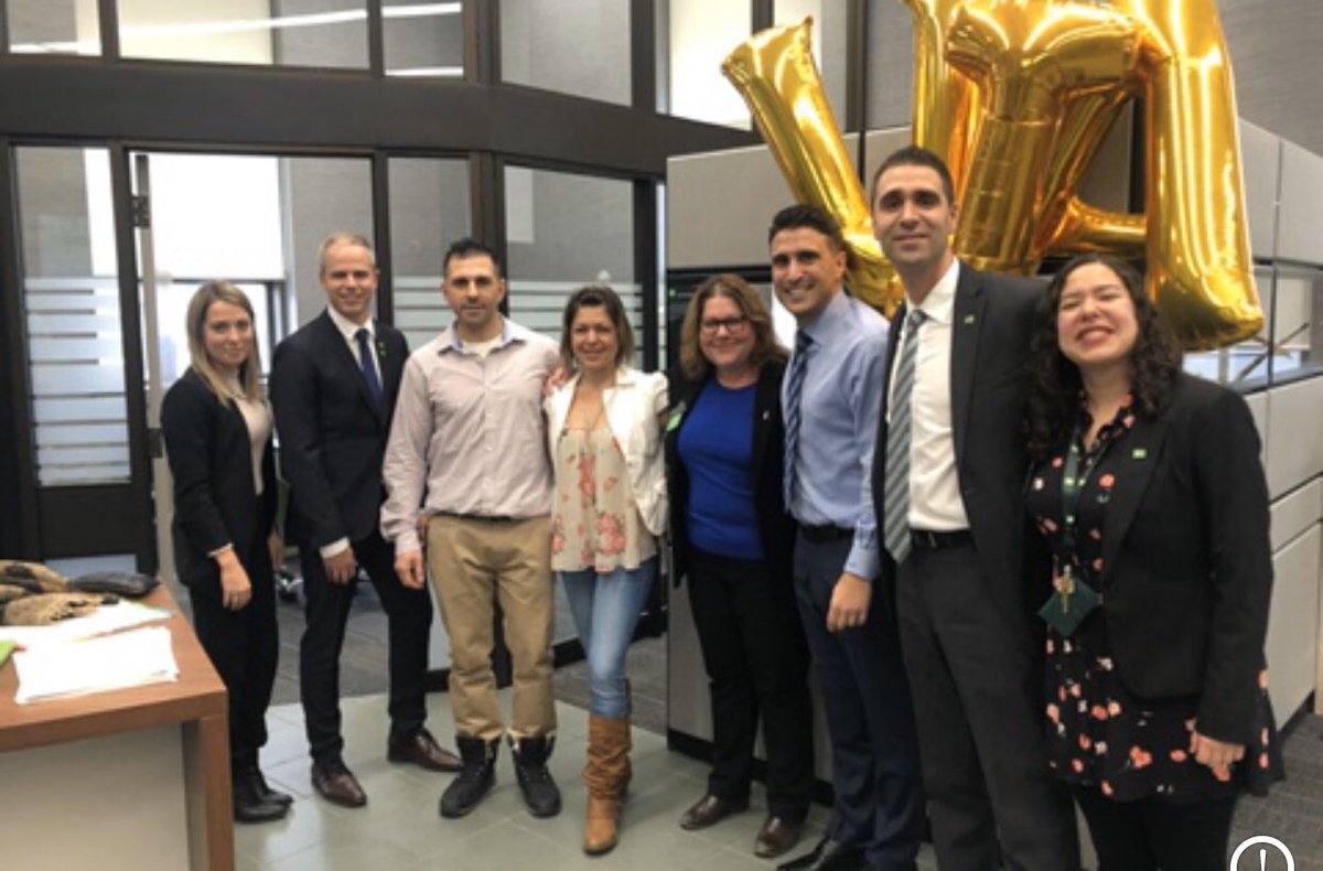 Today in Toronto and the North East GTA (Metro East) we awarded TD’s highest honour:  #VisionInAction. #Congrats to Sara, Candy, Marlon and Lucy!!!! 🏆 You set an example for all TD colleagues!