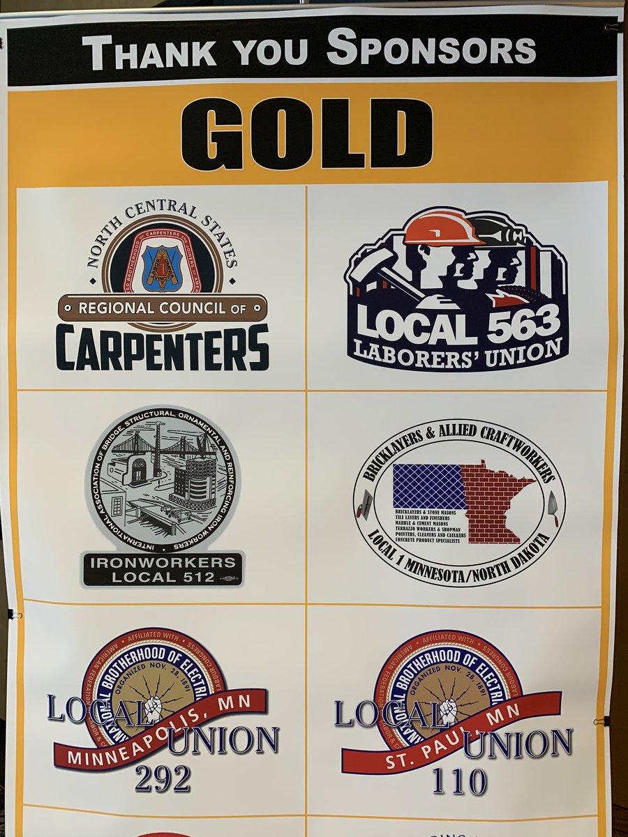 IBEW_110's tweet photo. Proud to be a gold sponsor for the @wbs_mn awards. Highlighting the successes of women in the union building trades @NABTU @IBEW @workdaymn https://t.co/a0g6FQYlBS