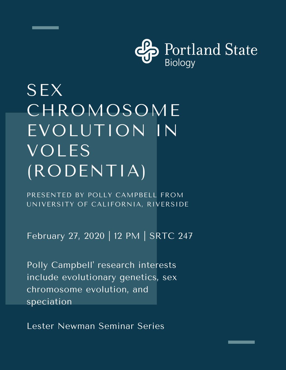 PSU Biology (@psu_biology) on Twitter photo Tomorrow we will be hosting a talk by Polly Campbell from <a href="/UCRiverside/">UC Riverside</a>. All are invited! It will be at noon in SRTC 247. Tomorrow we will be hosting a talk by Polly Campbell from <a href="/UCRiverside/">UC Riverside</a>. All are invited! It will be at noon in SRTC 247.