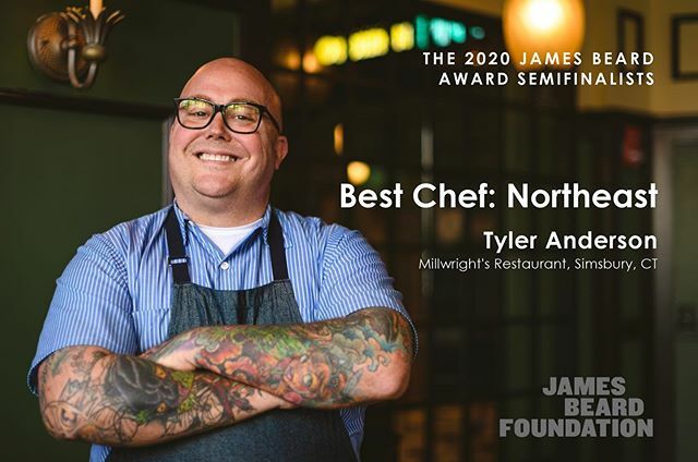 Join us in congratulating Chef Tyler for his 7th consecutive nomination for Best Chef: Northeast in the 2020 James Beard Awards. #millwrightsrestaurant #terrenorestaurant #barpina #hamiltonpark #highgeorge #squarepegpizzeria #jamesbeardawards #bestchefno… ift.tt/2wSnVvD