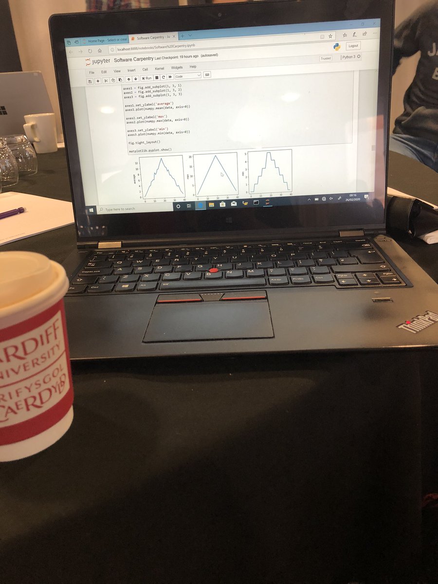 ri_hamilton's tweet image. Thanks to @QuantumOfEd and @DrMarkDawson for my introduction into #softwareprogramming this week with @swcarpentry @CardiffUniDII I’ll try to keep it up! Get yourself into future workshops if you can 👩💻