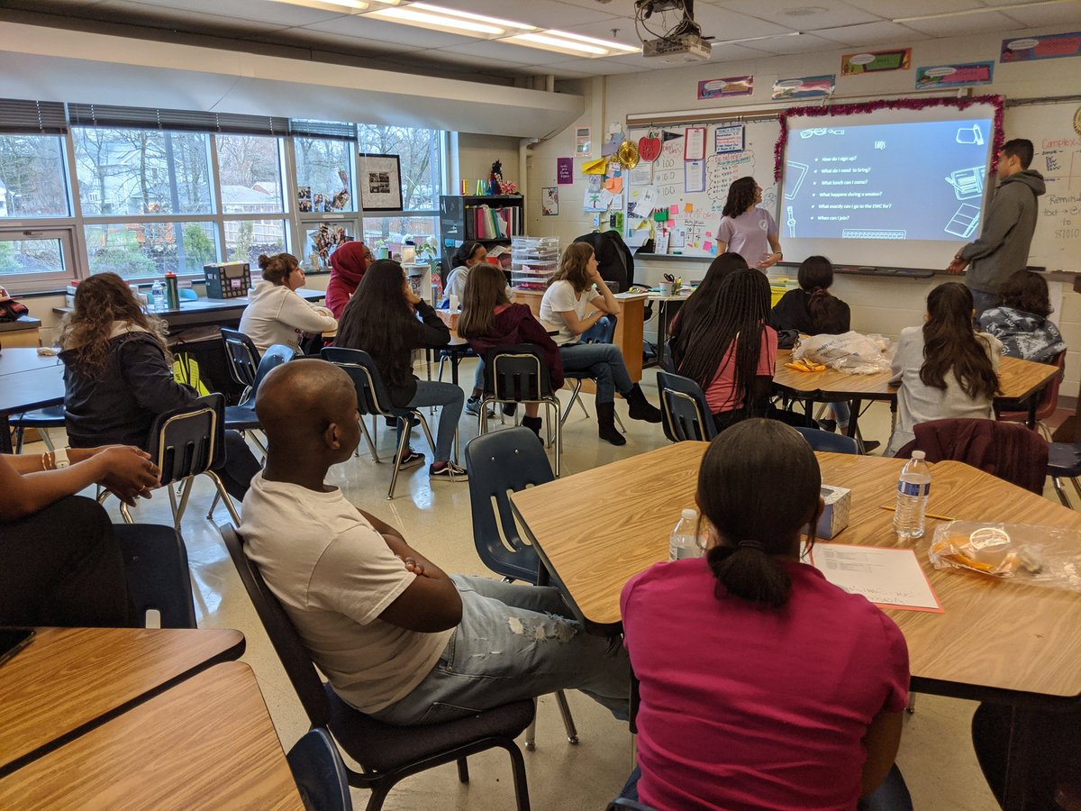 Thank you 8th-grade AVID students for coming by the EWC to learn more about us! We hope to see you come back next year! 📝