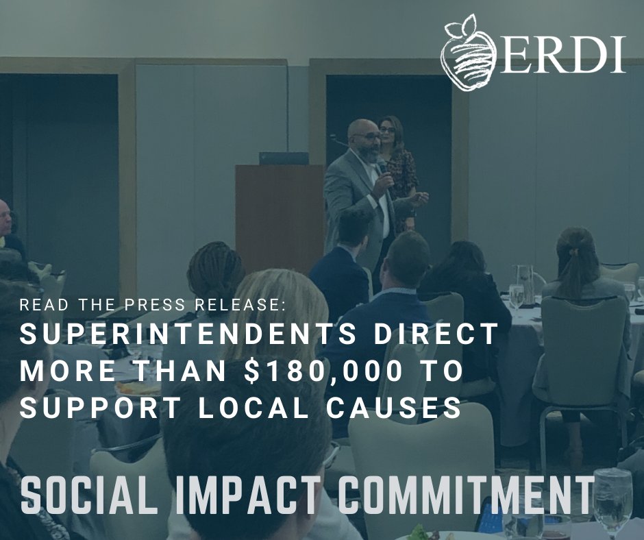 erdius1985's tweet photo. As a part of the ERDI Social Impact Commitment, Education Leaders have donated over $180,000 to causes that work to support their districts. Thank you on behalf of the kids you work tirelessly to serve! 

Read the Press Release: https://t.co/L7bVg2aJp3

#ERDIinspired https://t.co/Et1Vib7ZUZ