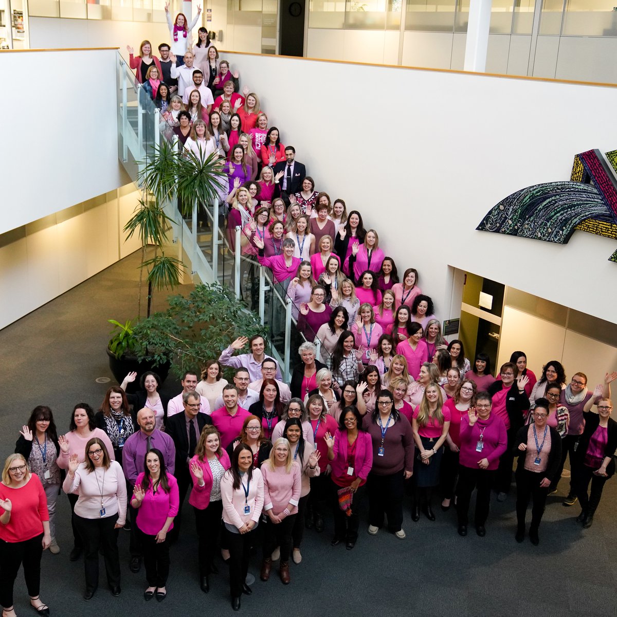 NRPublicHealth's tweet image. It's #PinkShirtDay! 
Today, and every day, #ChooseKindness💗

We're wearing pink as a reminder that we all have a role to play to stand up to bullying, to ensure that we don't practice bullying behaviours in our workplace, school, community &amp;amp; online, and to #LiftEachOtherUp🚀