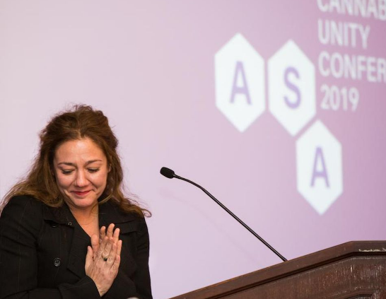 CannaCureCafe's tweet photo. Steph Sherer, founder of Americans for Safe Access #ASA demystifies #medical marijuana and its common misconceptions. #ICCI #WomenforCannabis #CannaTrailBlazers 
https://t.co/Qft6rSmmcR https://t.co/6RqgkEGEI3