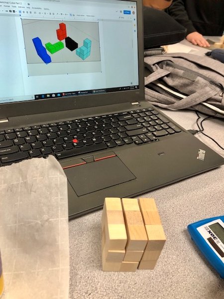 LDSspotlight's tweet photo. These @NagelNighthawks from @juliekoenig3's #pltw Design &amp; Modeling class were using ALL of their spacial reasoning skills to create cube puzzles. This complex task is a hands-on approach for understanding 3D geometric concepts. The puzzles were tough! #Nagelbethechange #sketchup https://t.co/xaX3pjPFvP