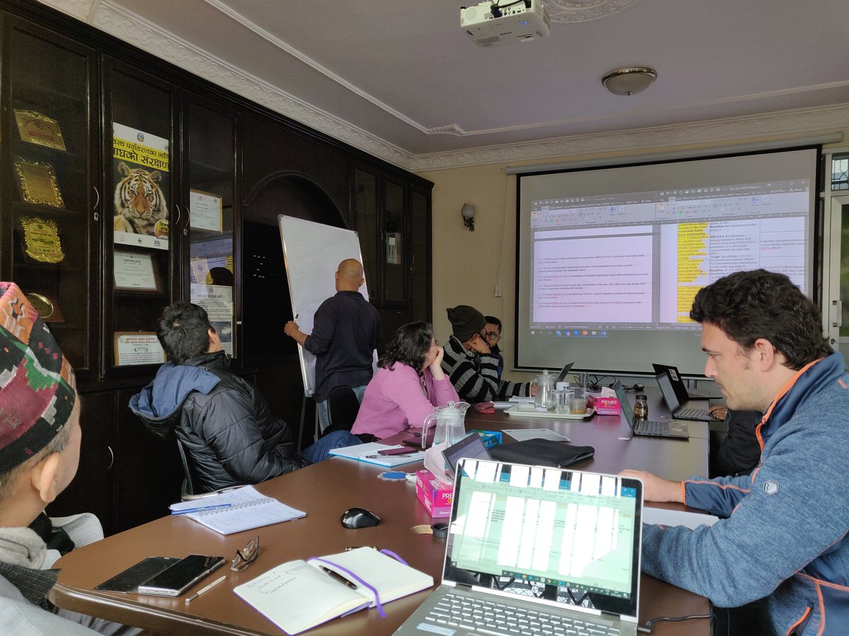 gitanjalib's tweet photo. A hugely rewarding workshop with @SugotoRoy @ThomasGelsi @ZSLconservation Nepal office today looking ahead to a busy 2 years of supporting transboundary tiger conservation with vital support from @IUCN @KfW #ITHCP. https://t.co/RYiBD6a3yB