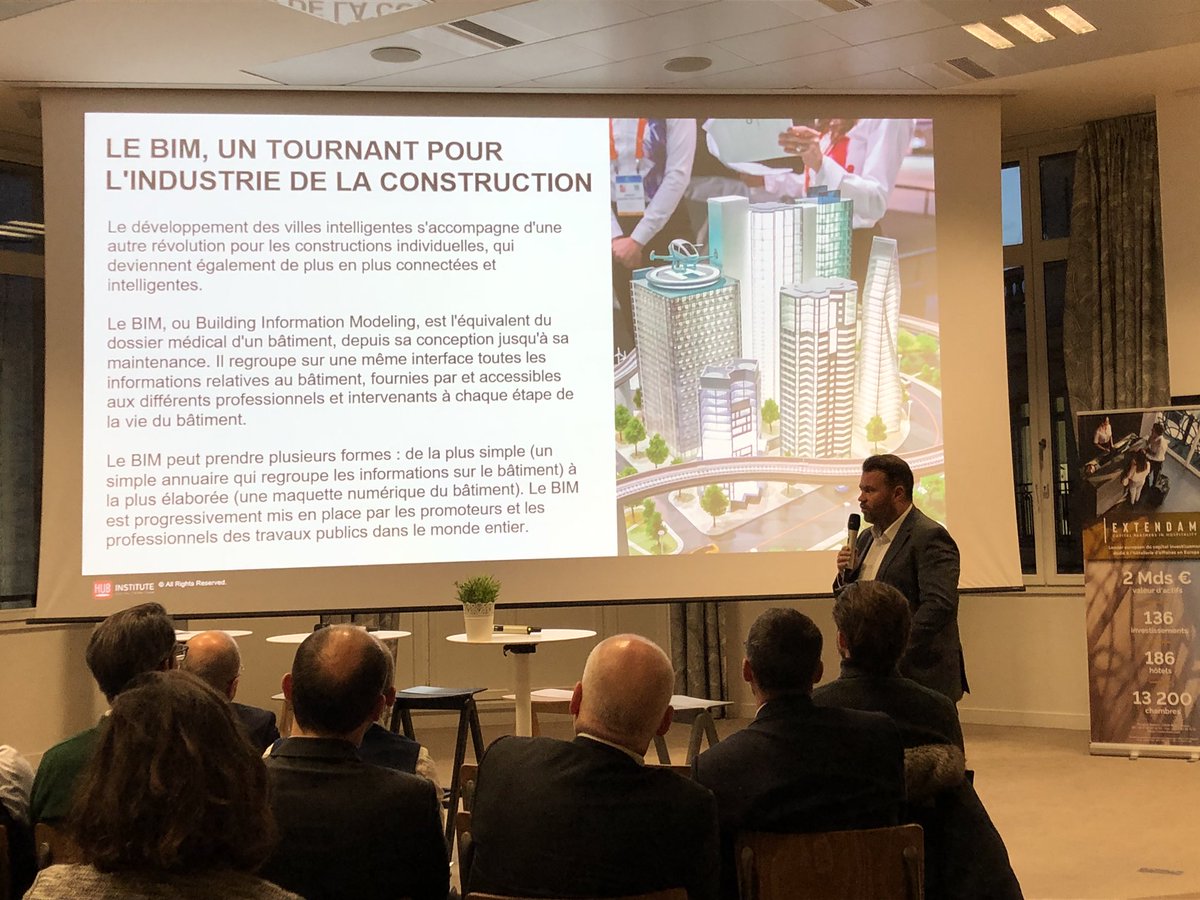 Axe de développement d’#innovation important, celui du #bâtimentintelligent et du #BIM -@HUBInstitute / Restitution #CES2020