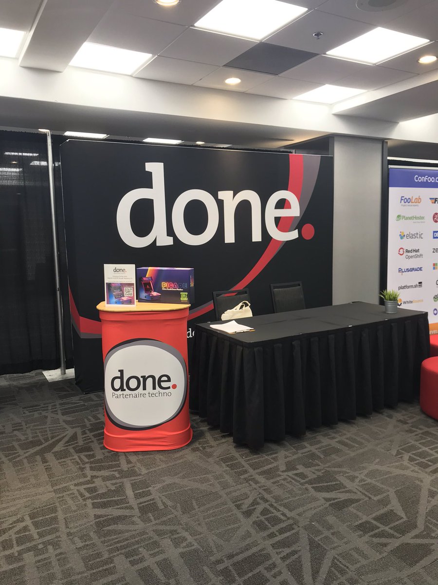 donetechno's tweet photo. Première journée à @confooca  Woot woot! 👏 En plus, avec un nouveau nom que l’on présente publiquement pour la première fois! 

Eh oui, c’est un premier lancement « soft launch » Un nouveau nom, et on reste la même gang trippante et allumée! 

Bientôt un nouveau site!  😎 https://t.co/vodUq259c2