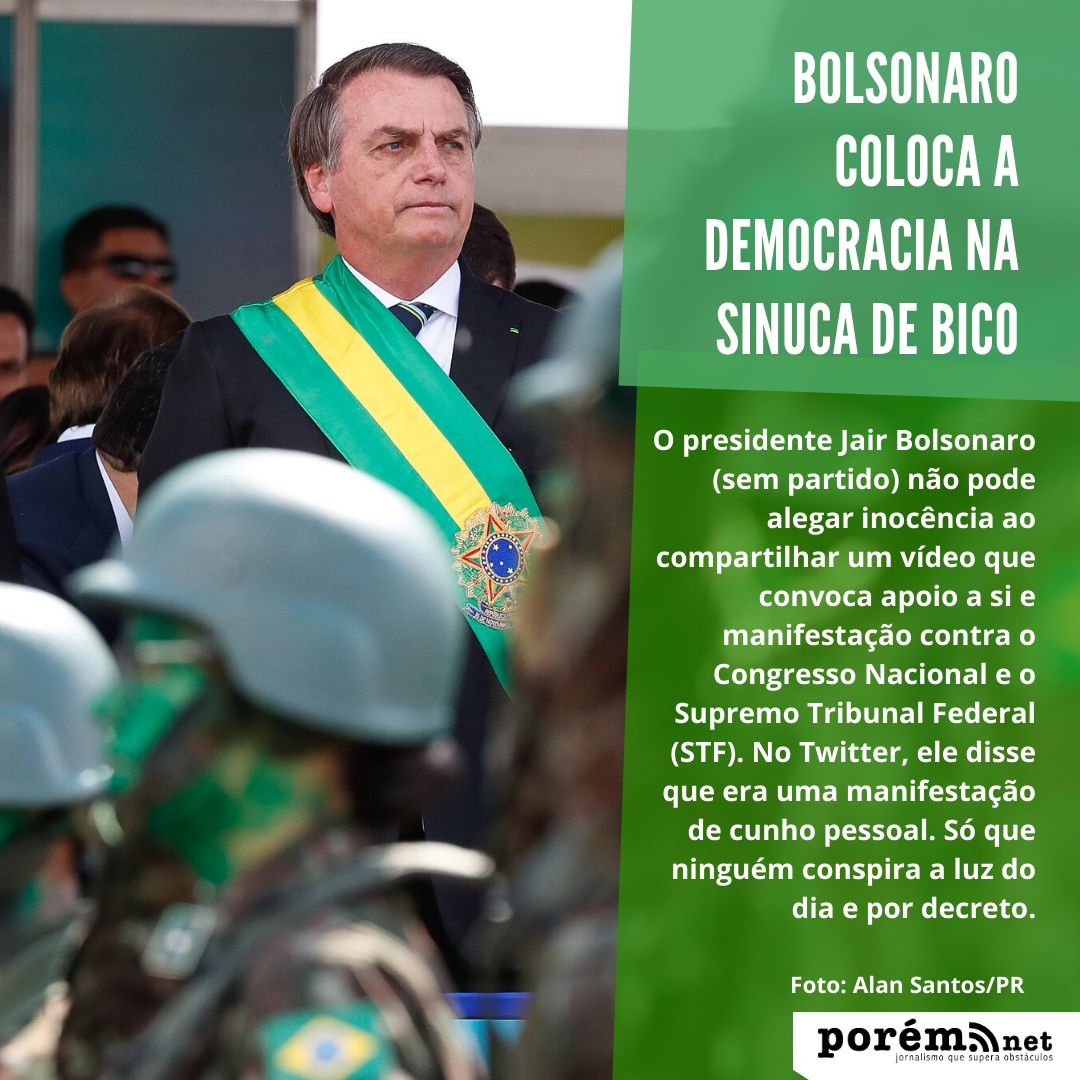 poremnet's tweet photo. Bolsonaro coloca a democracia na sinuca de bico
https://t.co/bzZnNccqBD https://t.co/DCmhDANC4K