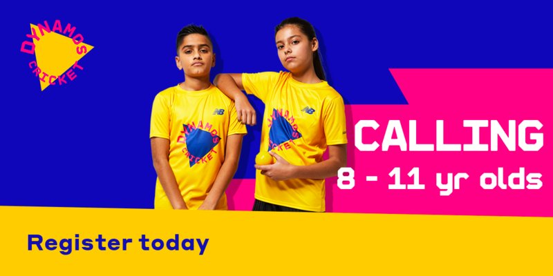 CottinghamCC's tweet photo. Cricket Dynamos returns to Cottingham CC this summer.

Girls and Boys ages 8 to 11 years.

To register please use the following link - 

https://t.co/SKTpsRu3Ql https://t.co/PkBkFYUlHc