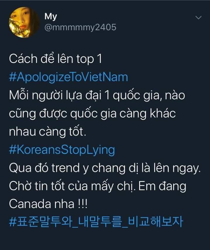 AnhieNgo's tweet photo. NHỚ RETWEET VỚI COMMENT NHA MỌI NGƯỜI
#KoreansApologizetoVietnam 
MỌI NGƯỜI THẤY AI CHƯA ĐỦ FL THÌ HÃY FL NHA
#YTN_사과해 
RESPECT VIETNAM!!
#베트남을존중해 20-30p Mọi người chịu khó change lại Quốc Gia khác nha Trừ Vietnam và Hàn ra nhaaa . TÔI CẦN 1 LỜI XIN LỖi https://t.co/8fq8BRXt0W