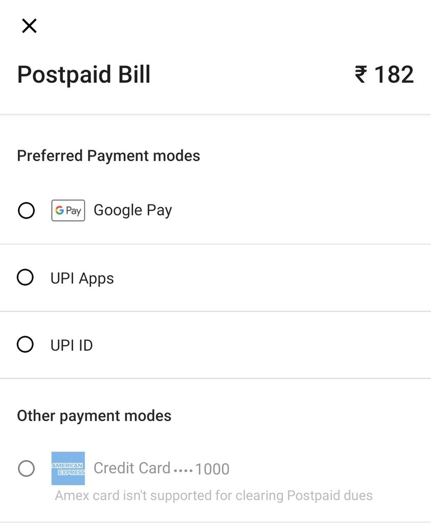 Ola Support On Twitter Apologies For The Delay We Would Like To Inform You That The Ola Money Postpaid Due Cannot Be Cleared Using The Amex Card