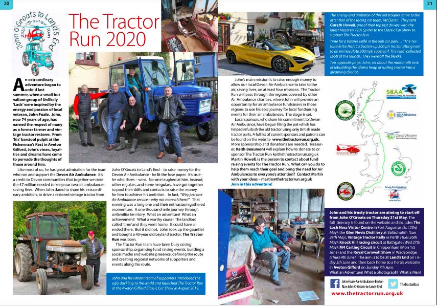 The Tractor Run 2020 (@thetractorrun) on Twitter photo 