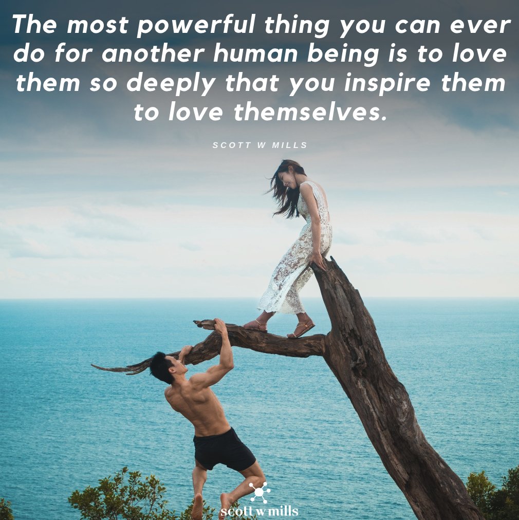 The most powerful thing you can ever do for another human being is to love them so deeply that you inspire them to love themselves.

Double Tap If You Agree ❤️