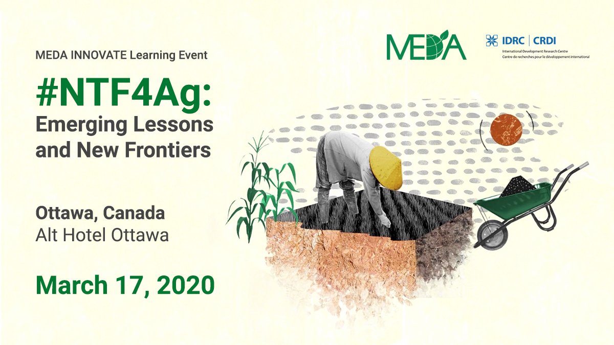 medadotorg's tweet photo. Join MEDA INNOVATE in Ottawa, Mar 17 for #NTF4Ag β our learning event exploring non-traditional #SmallholderFinance to promote agricultural innovation via:
β
Bundled services
β
#DigitalFinancialServices
β
Non-conventional collateral & more
Register: https://t.co/zmG9fONO99 https://t.co/36OhAtUlJj