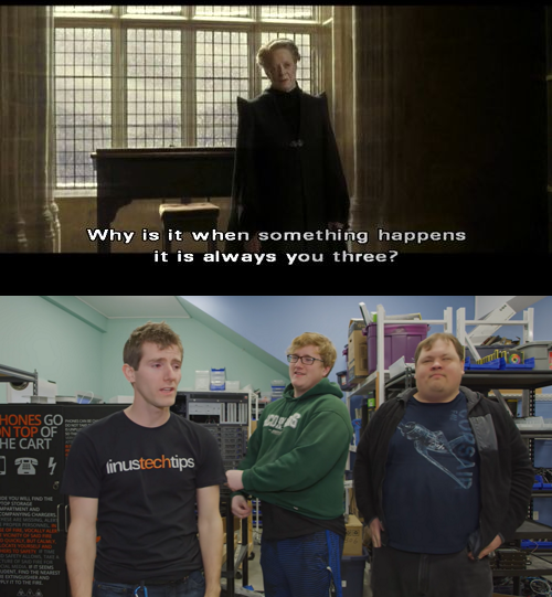 LinusTech's tweet photo. Which one is Ron Weasley? https://t.co/pIWA6W4Vi0