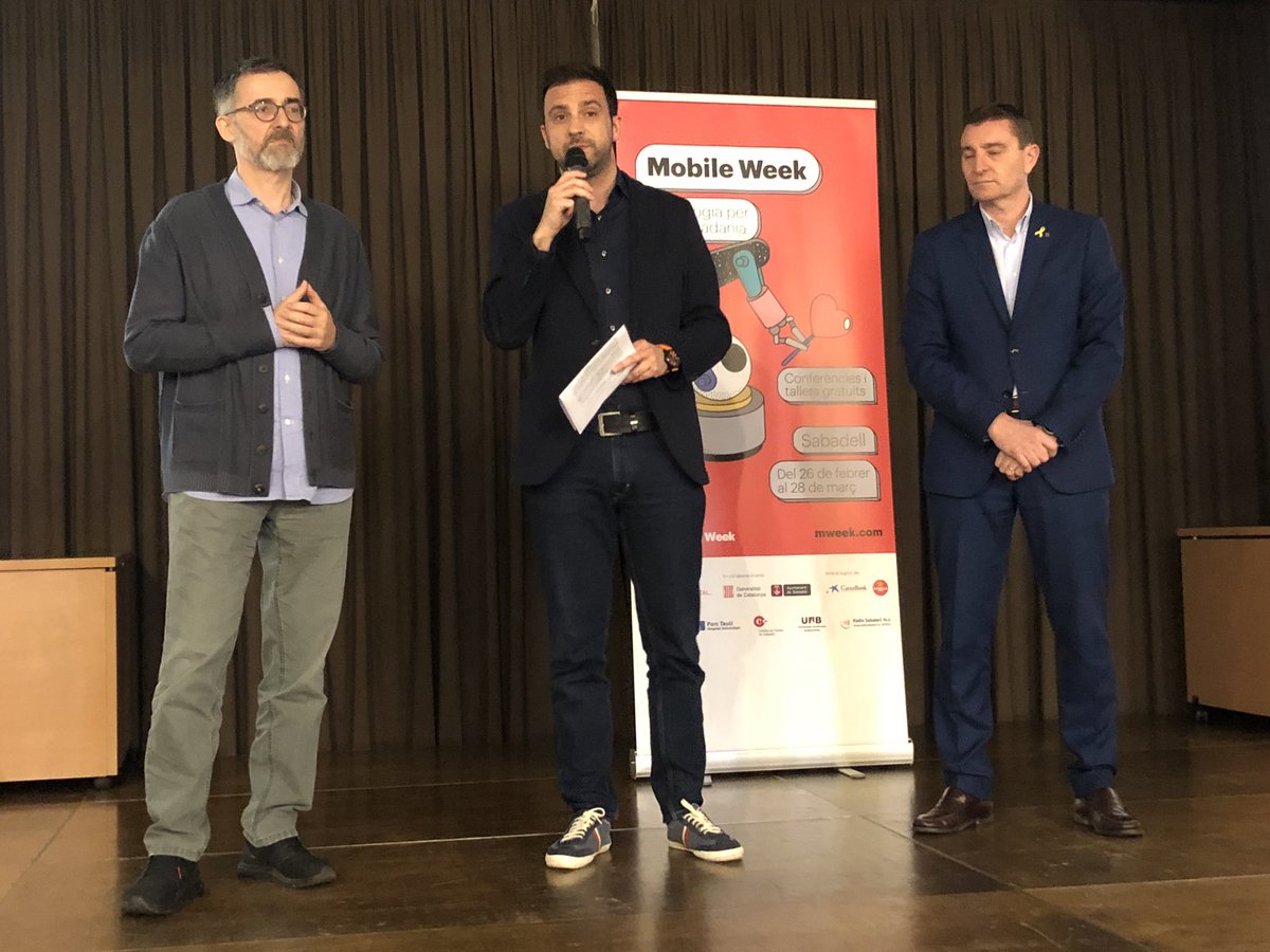 Montsetxo's tweet image. Conferència inaugural Mobile Week #Sabadell @Aj_Sabadell #mweek #mWeekSbd @mWeek_MWC @sbdinnovacio @antonigr