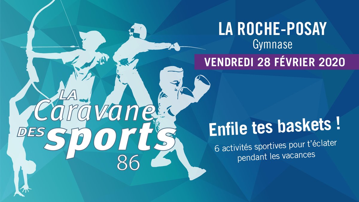 📅 #Agenda Dernière étape ! La Caravane des #Sports d'hiver donne rendez-vous à vos enfants demain, vendredi 28 février, au Gymnase de La Roche-Posay ! Inscription gratuite sur place à partir de 10h. + d'infos 👉 bit.ly/2VdESus