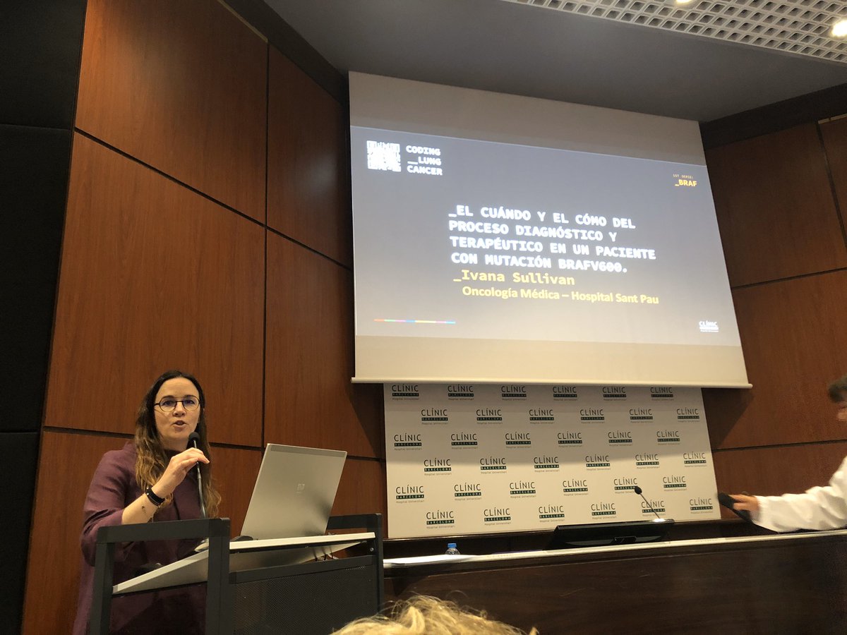 lara_pijuan's tweet image. Última parte del #CodingLungCancer con Presentación de casos clínicos de #cancerdePulmón #BRAF mutados por parte de @Ivana_Sullivan del @HospitalSantPau y @Rm_Reyesc del @hospitalclinic 🙌🏻 Estupendas ambas #LCSM #Biomarkers