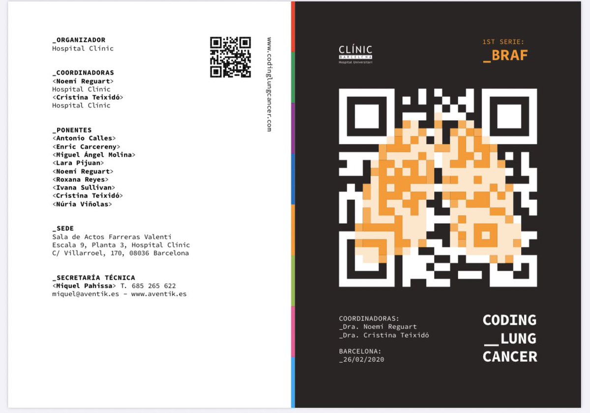 lara_pijuan's tweet image. Última parte del #CodingLungCancer con Presentación de casos clínicos de #cancerdePulmón #BRAF mutados por parte de @Ivana_Sullivan del @HospitalSantPau y @Rm_Reyesc del @hospitalclinic 🙌🏻 Estupendas ambas #LCSM #Biomarkers