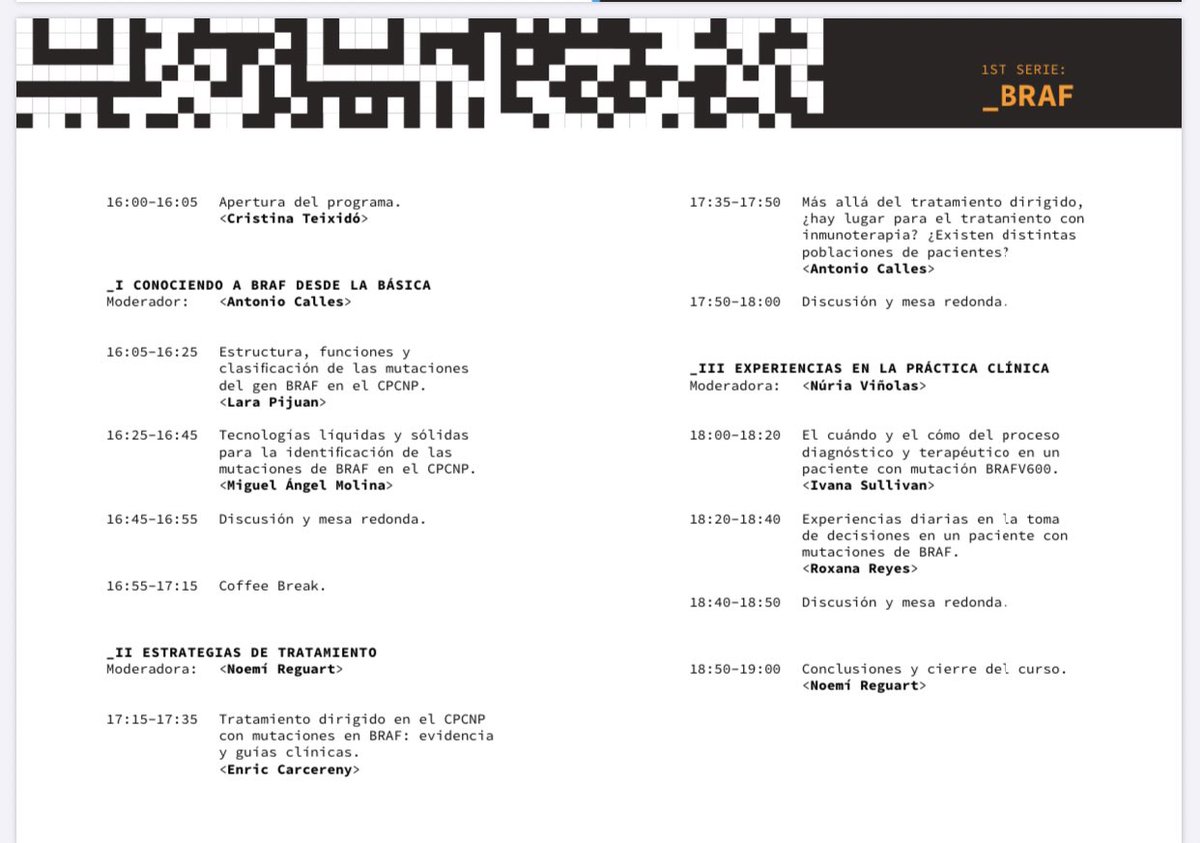 lara_pijuan's tweet image. Última parte del #CodingLungCancer con Presentación de casos clínicos de #cancerdePulmón #BRAF mutados por parte de @Ivana_Sullivan del @HospitalSantPau y @Rm_Reyesc del @hospitalclinic 🙌🏻 Estupendas ambas #LCSM #Biomarkers