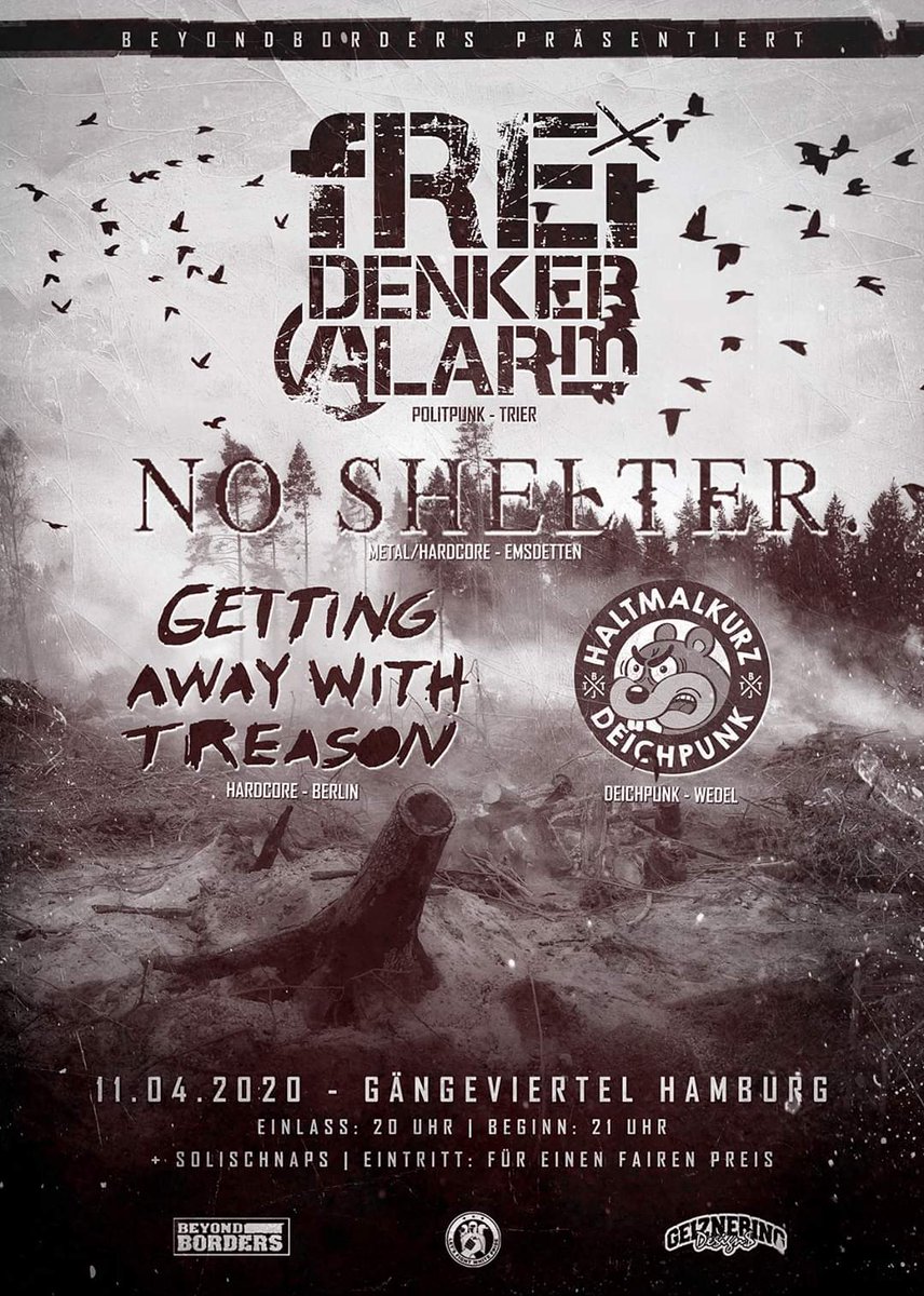 Hamburgers! We are coming to your town!

11.4.20 - put it in your calendar 🤘

facebook.com/events/s/freid…

#hardcore #hamburg #diy #berlin #punkrock #fun