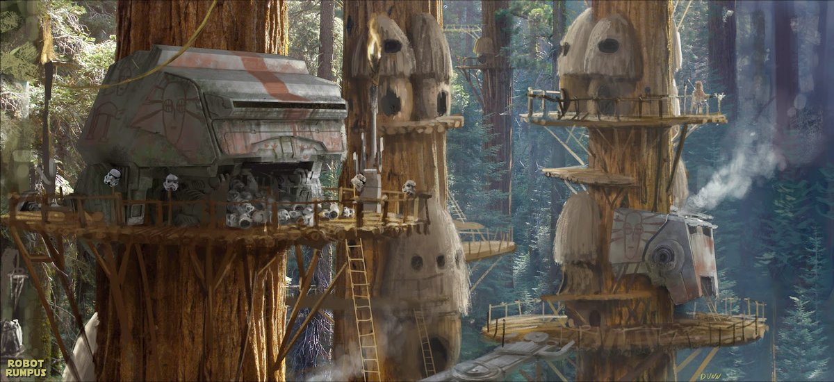 RobotRumpus's tweet photo. From the concept archives: Ewok temple of the Golden God.
#starwars #conceptart https://t.co/XWqCsOzabF