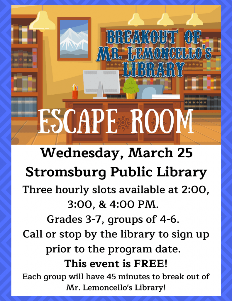 Stromsburg Library tweet media