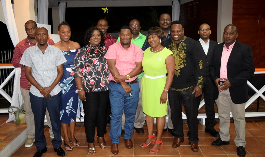 COPSKNPolice's tweet photo. To celebrate the successes, hard work and dedication of the Officers in the Crime Directorate, Assistant Commissioner of Police (ACP) Andre Mitchell recently surprised those under his charge with a dinner and awards ceremony. #Crimedirectorate #SVU #VCU #CID #RSCNPF https://t.co/8BJh41XqvP