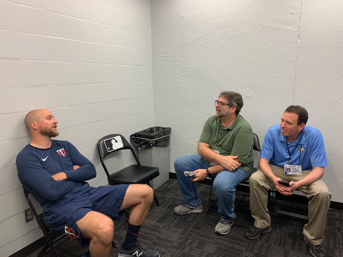 HallerDave's tweet image. Four members of the 2008 American League Champions have dropped by #Rays camp this week, including three today.