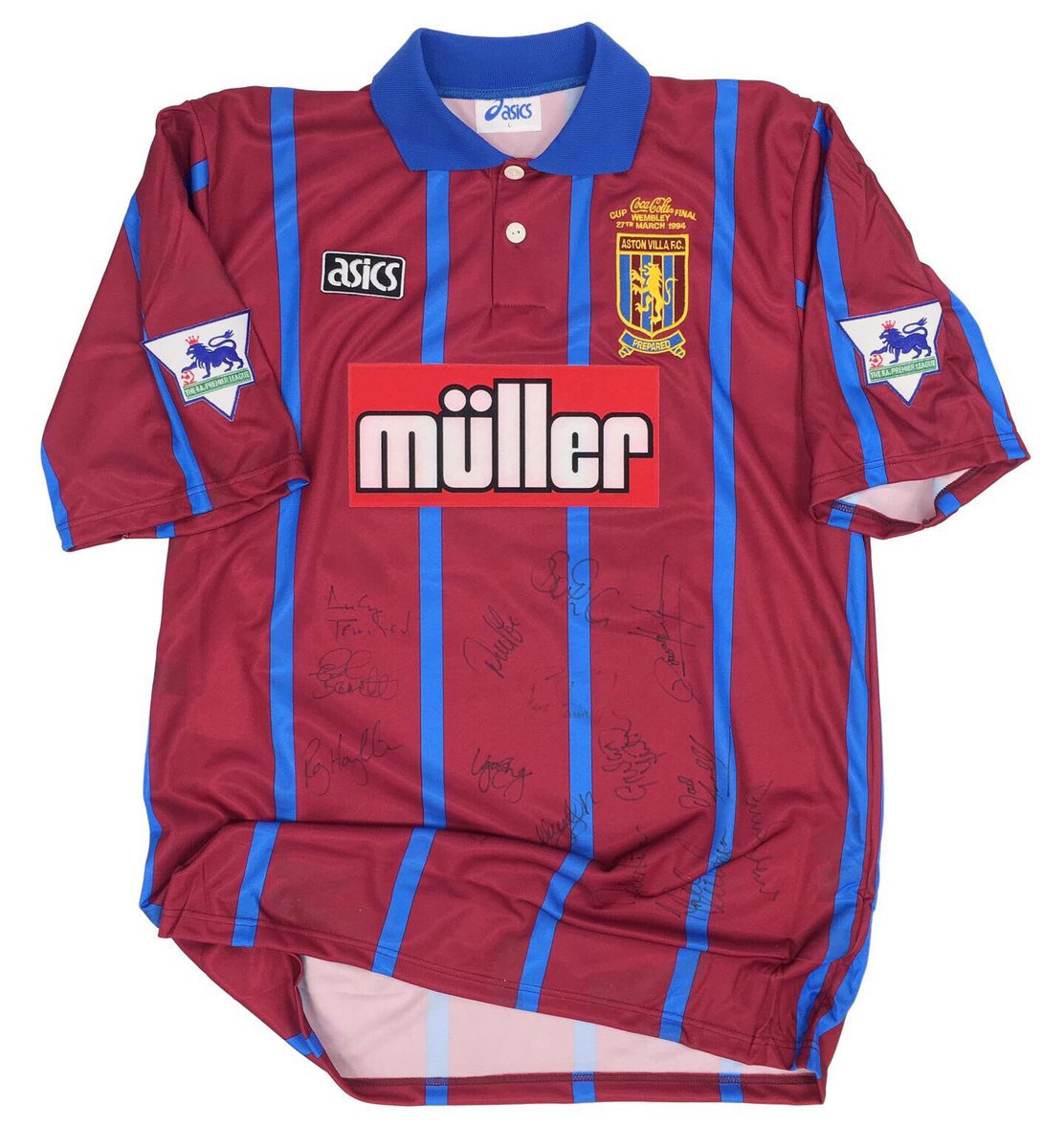 aston villa 1994 shirt